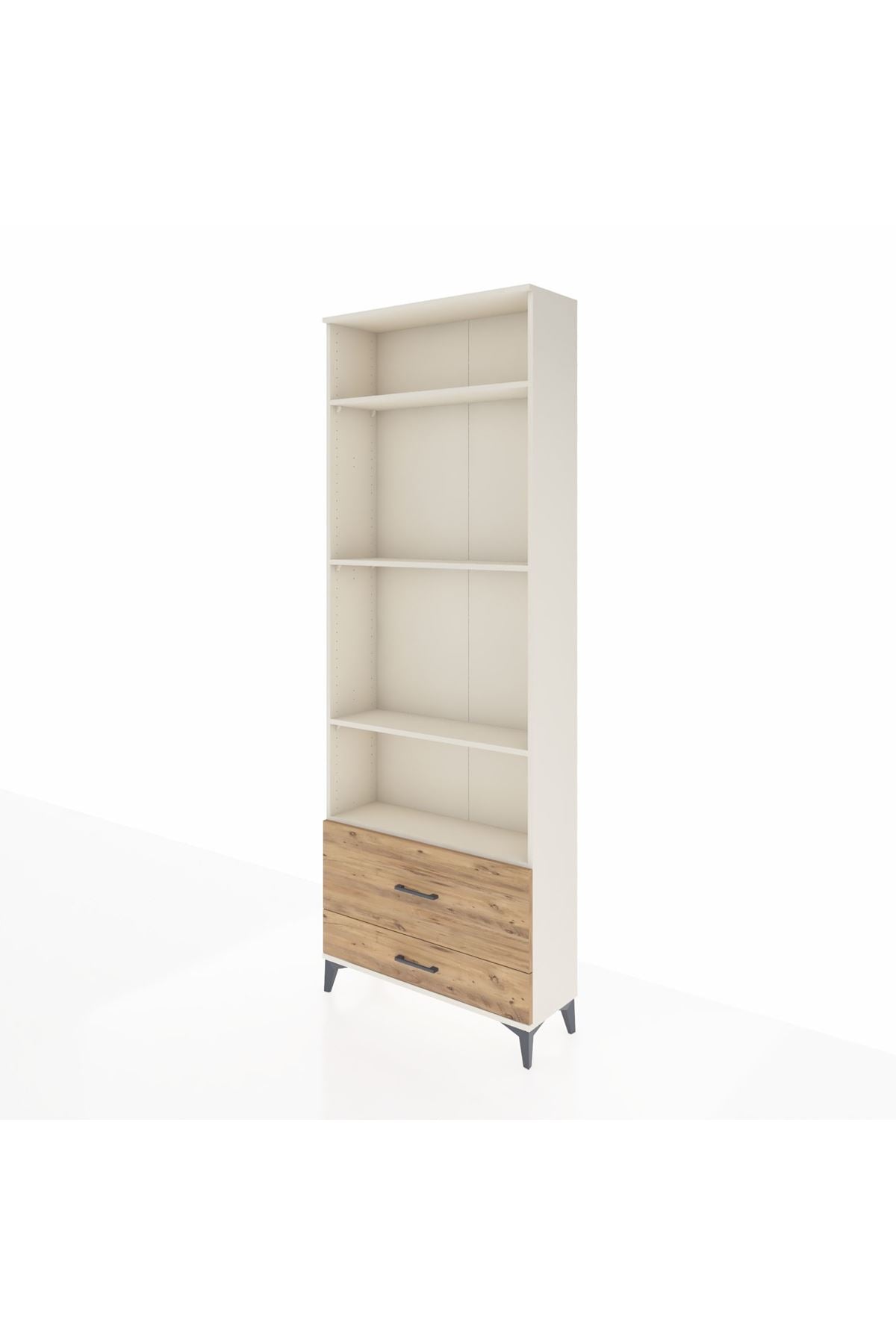 Arges Dolap 4 Raflı 2 Çekmeceli 88x30x243 Aytaşı-Çam