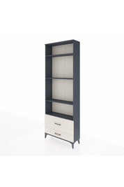 Arges Dolap 4 Raflı 2 Çekmeceli 88x30x243 Antrasit-Aytaşı