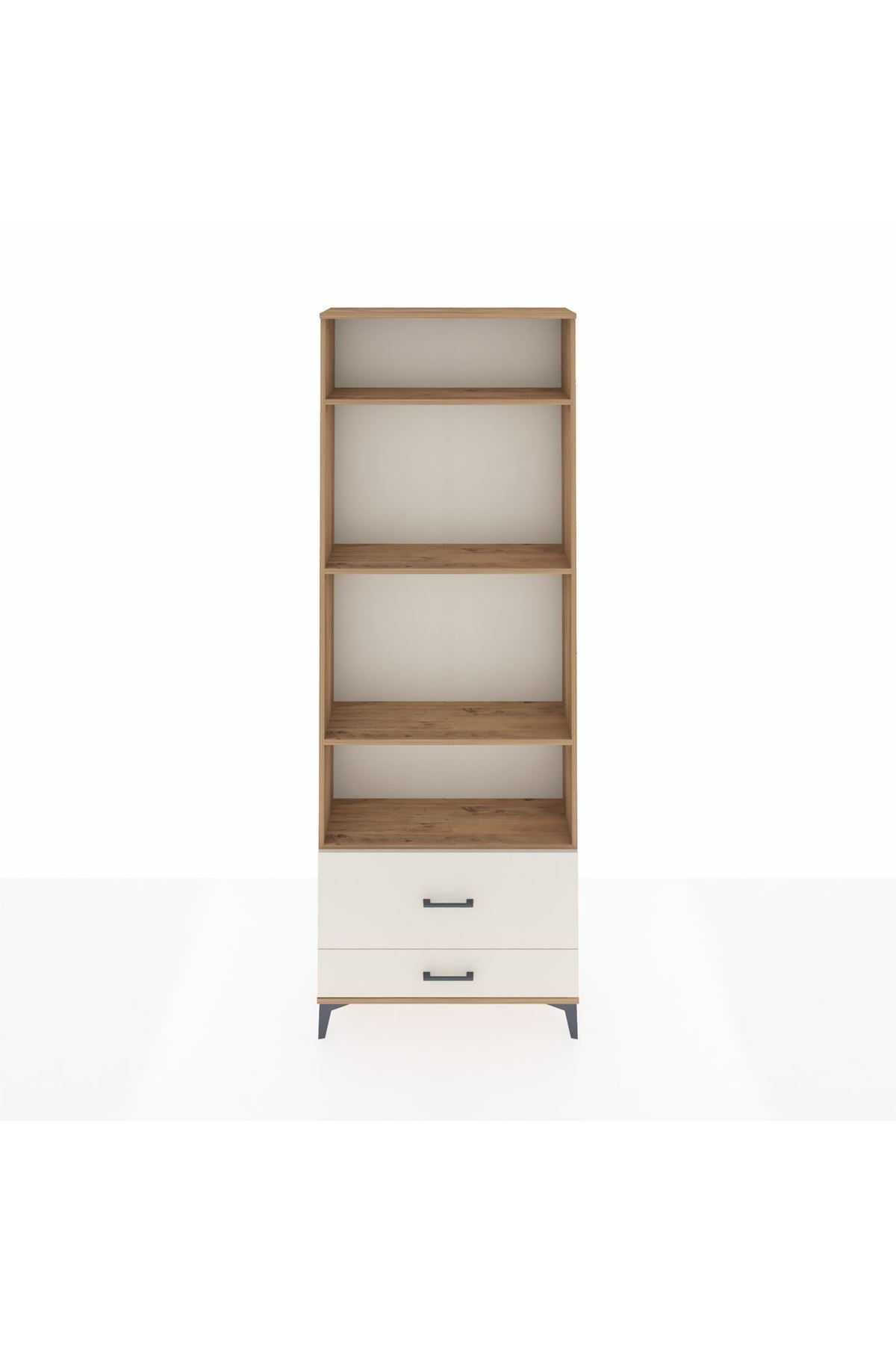 Arges Dolap 4 Raflı 2 Çekmeceli 88x30x243 Çam-Aytaşı