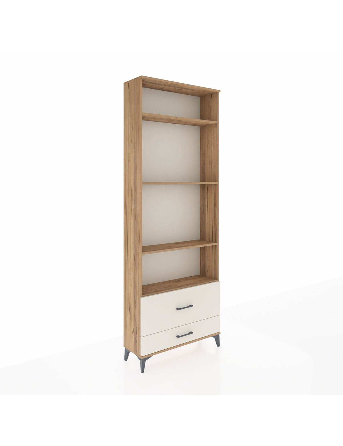 Arges Dolap 4 Raflı 2 Çekmeceli 88x30x243 Çam-Aytaşı