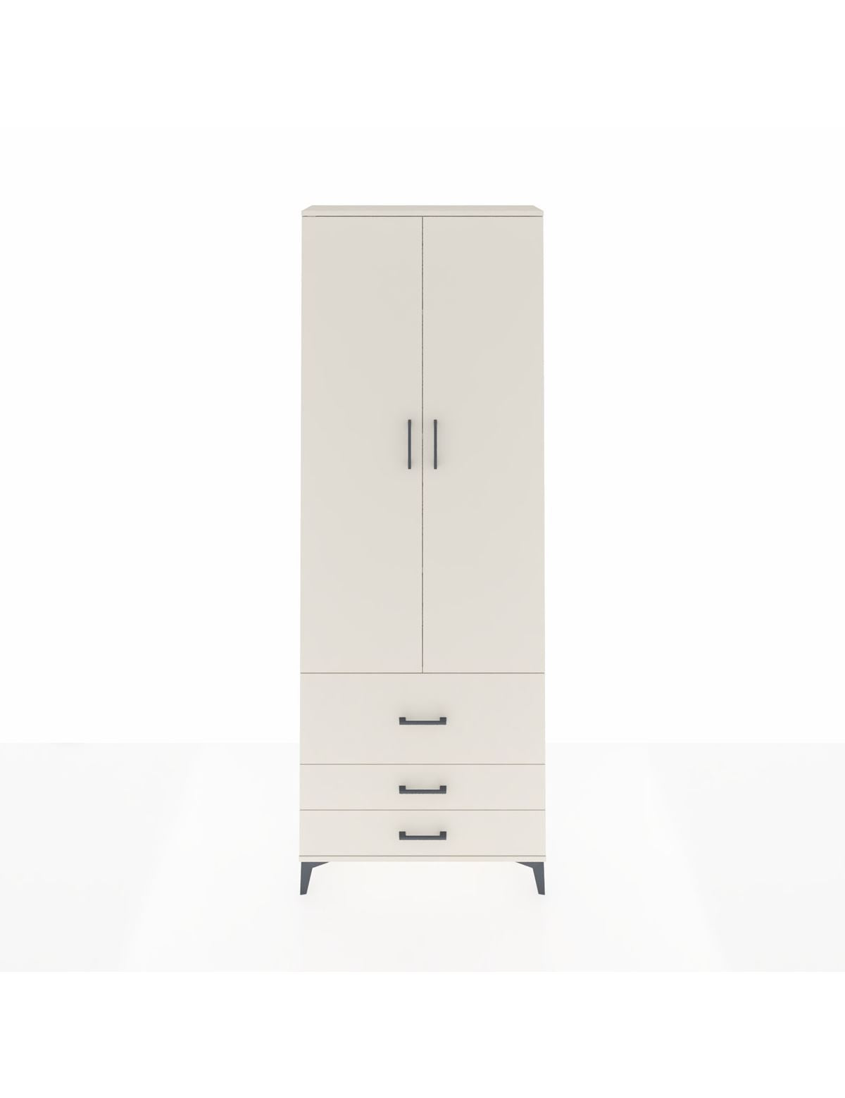 Arges Dolap 4 Raflı 3 Çekmeceli 2 Kapaklı 88x30x243 Aytaşı-Aytaşı