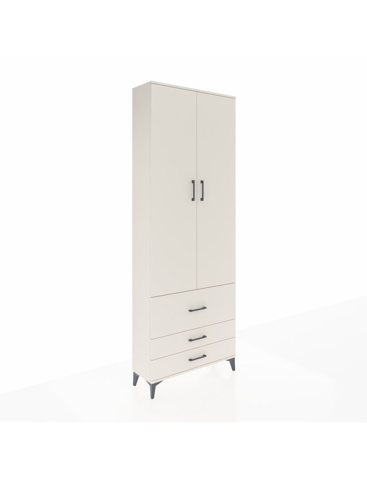 Arges Dolap 4 Raflı 3 Çekmeceli 2 Kapaklı 88x30x243 Aytaşı-Aytaşı