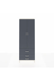 Arges Dolap 4 Raflı 3 Çekmeceli 2 Kapaklı 88x30x243 Aytaşı-Antrasit