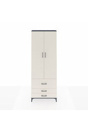 Arges Dolap 4 Raflı 3 Çekmeceli 2 Kapaklı 88x30x243 Antrasit-Aytaşı