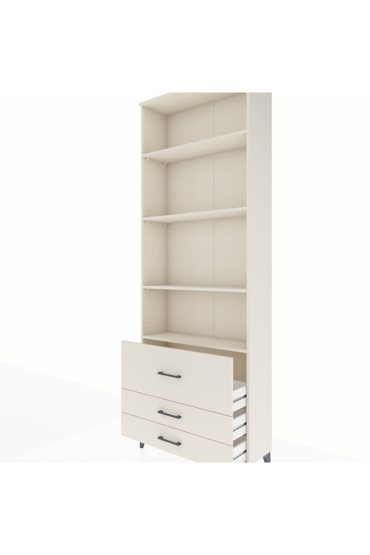 Arges Dolap 4 Raflı 3 Çekmeceli 88x30x243 Aytaşı-Aytaşı