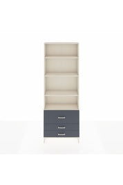 Arges Dolap 4 Raflı 3 Çekmeceli 88x30x243 Aytaşı-Antrasit