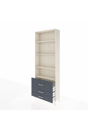 Arges Dolap 4 Raflı 3 Çekmeceli 88x30x243 Aytaşı-Antrasit