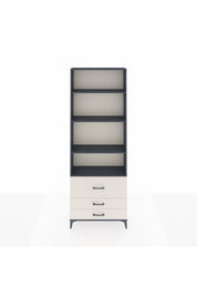 Arges Dolap 4 Raflı 3 Çekmeceli 88x30x243 Antrasit-Aytaşı