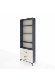 Arges Dolap 4 Raflı 3 Çekmeceli 88x30x243 Antrasit-Aytaşı