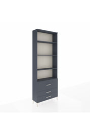 Arges Dolap 4 Raflı 3 Çekmeceli 88x30x243 Antrasit-Antrasit