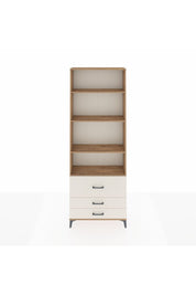 Arges Dolap 4 Raflı 3 Çekmeceli 88x30x243 Çam-Aytaşı