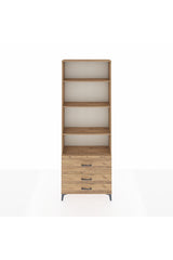 Arges Dolap 4 Raflı 3 Çekmeceli 88x30x243