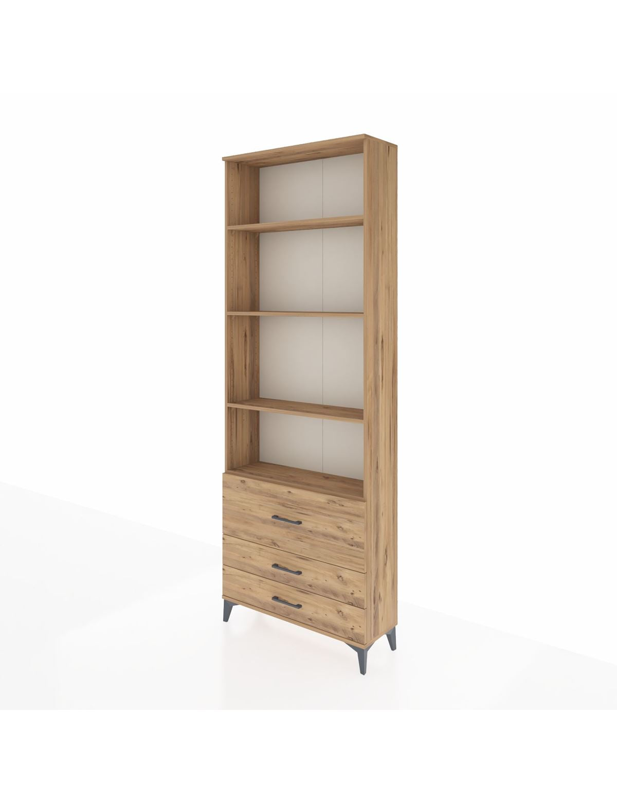 Arges Dolap 4 Raflı 3 Çekmeceli 88x30x243 - S33M038V9A