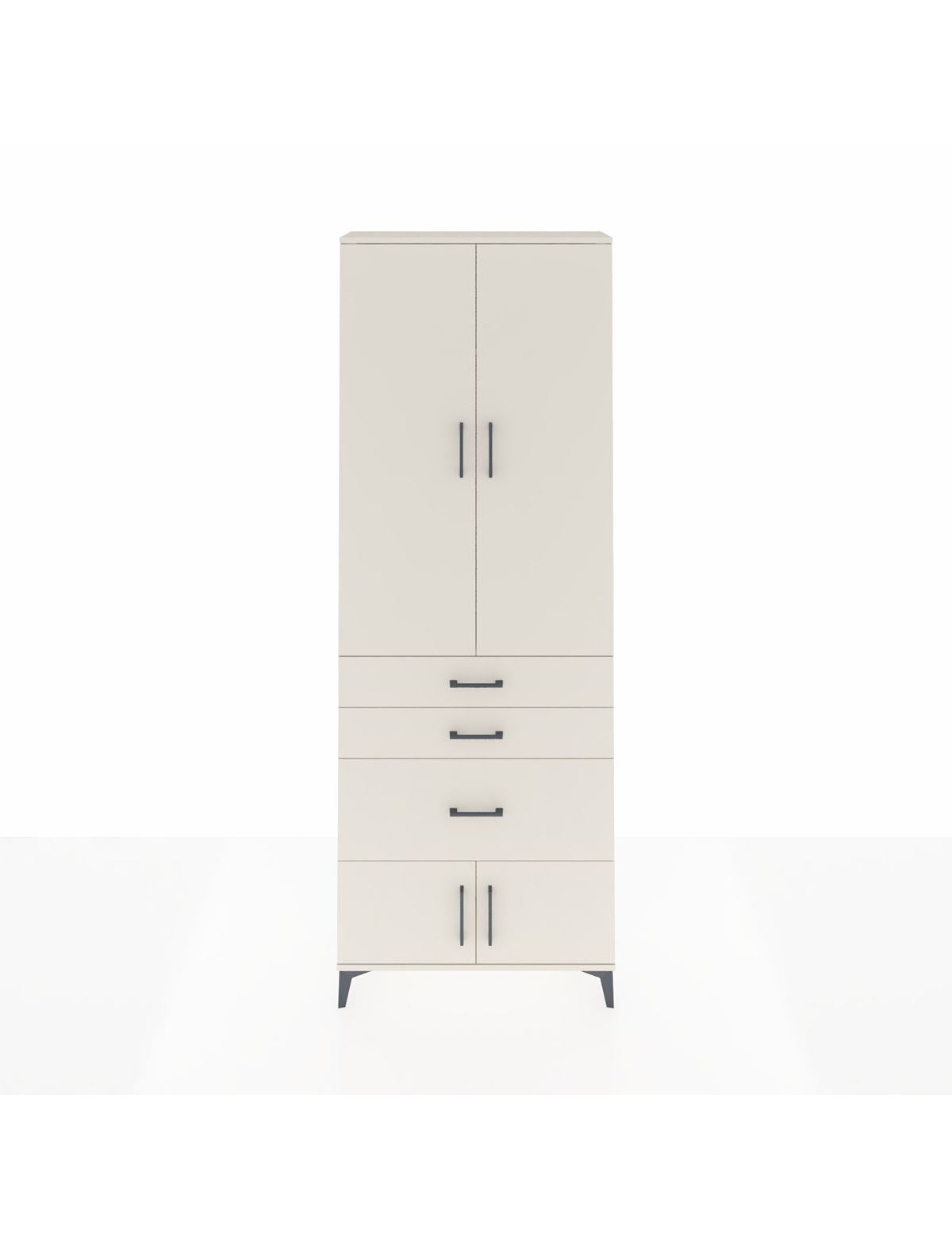 Arges Dolap 3 Raflı 3 Çekmeceli 4 Kapaklı 88x30x243 Aytaşı-Aytaşı