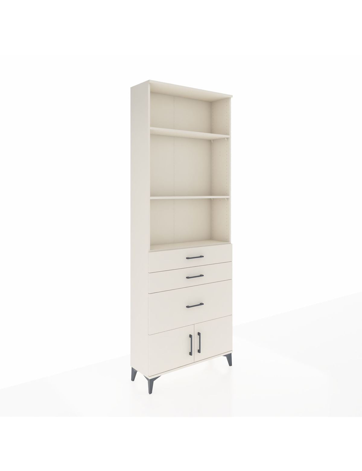 Arges Dolap 3 Raflı 3 Çekmeceli 2 Kapaklı 88x30x243 Aytaşı-Aytaşı