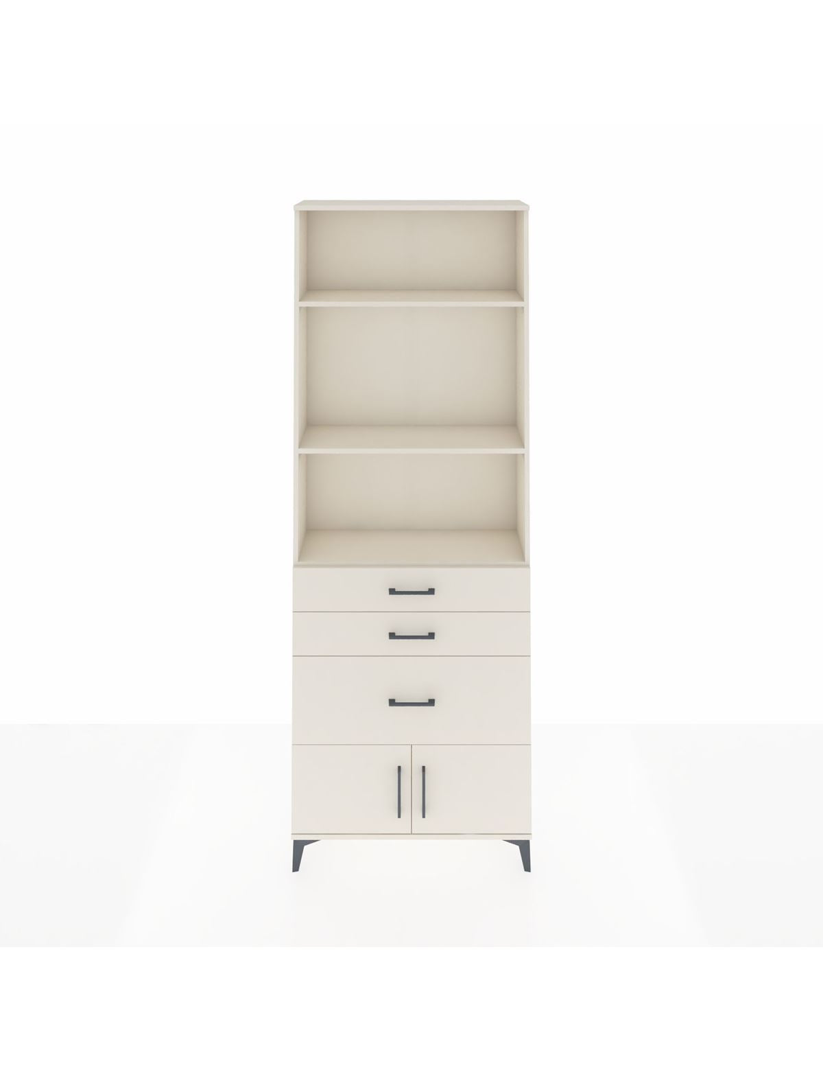 Arges Dolap 3 Raflı 3 Çekmeceli 2 Kapaklı 88x30x243 Aytaşı-Aytaşı