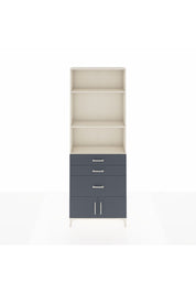 Arges Dolap 3 Raflı 3 Çekmeceli 2 Kapaklı 88x30x243 Aytaşı-Antrasit