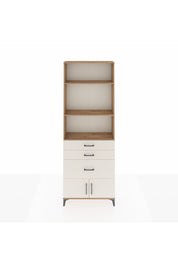 Arges Dolap 3 Raflı 3 Çekmeceli 2 Kapaklı 88x30x243 Çam-Aytaşı