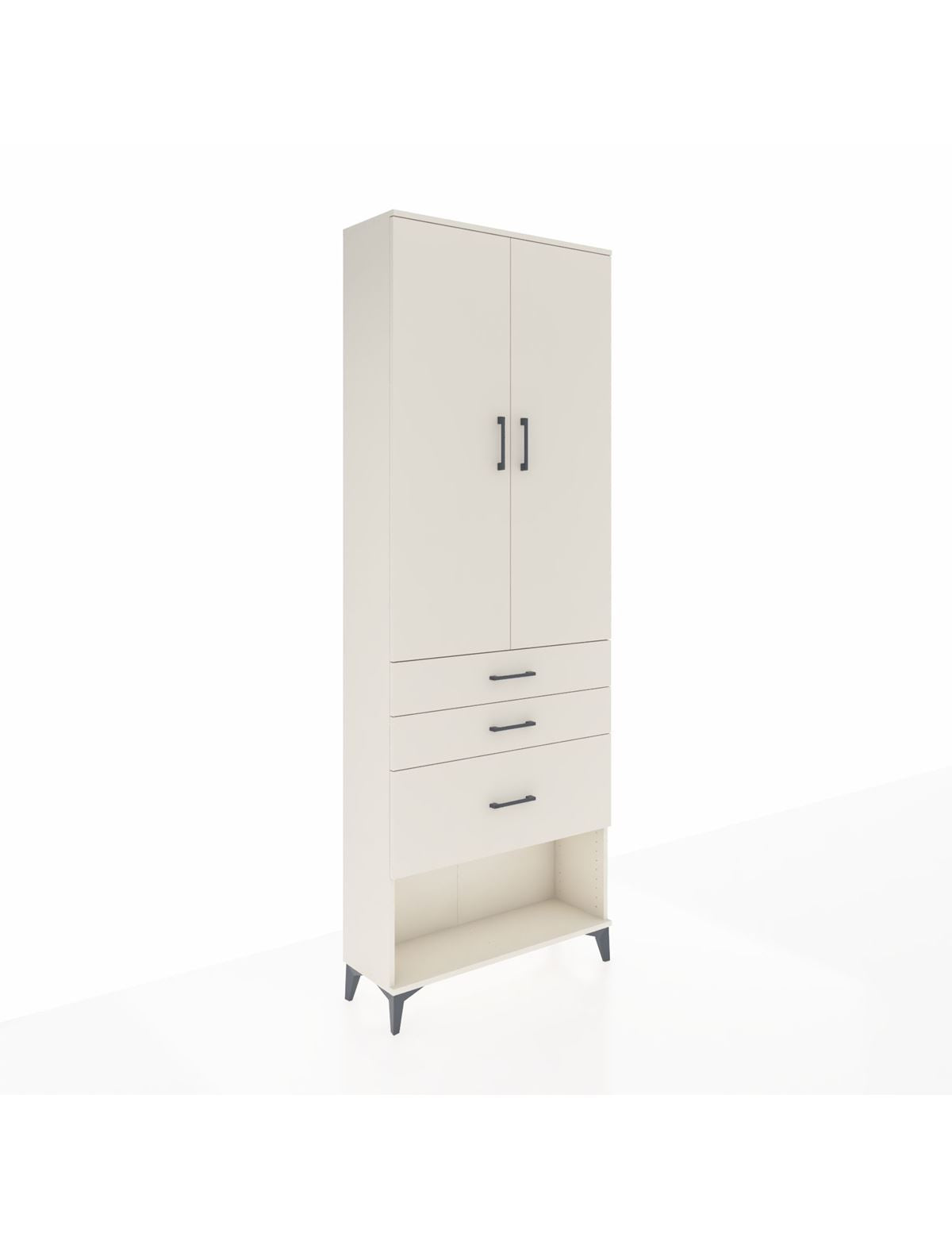 Arges Dolap 3 Raflı 3 Çekmeceli 2 Kapaklı 88x30x243 Aytaşı-Aytaşı