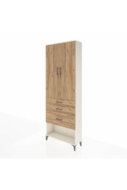 Arges Dolap 3 Raflı 3 Çekmeceli 2 Kapaklı 88x30x243 Aytaşı-Çam
