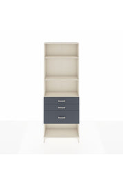 Arges Dolap 3 Raflı 3 Çekmeceli 88x30x243 Aytaşı-Antrasit