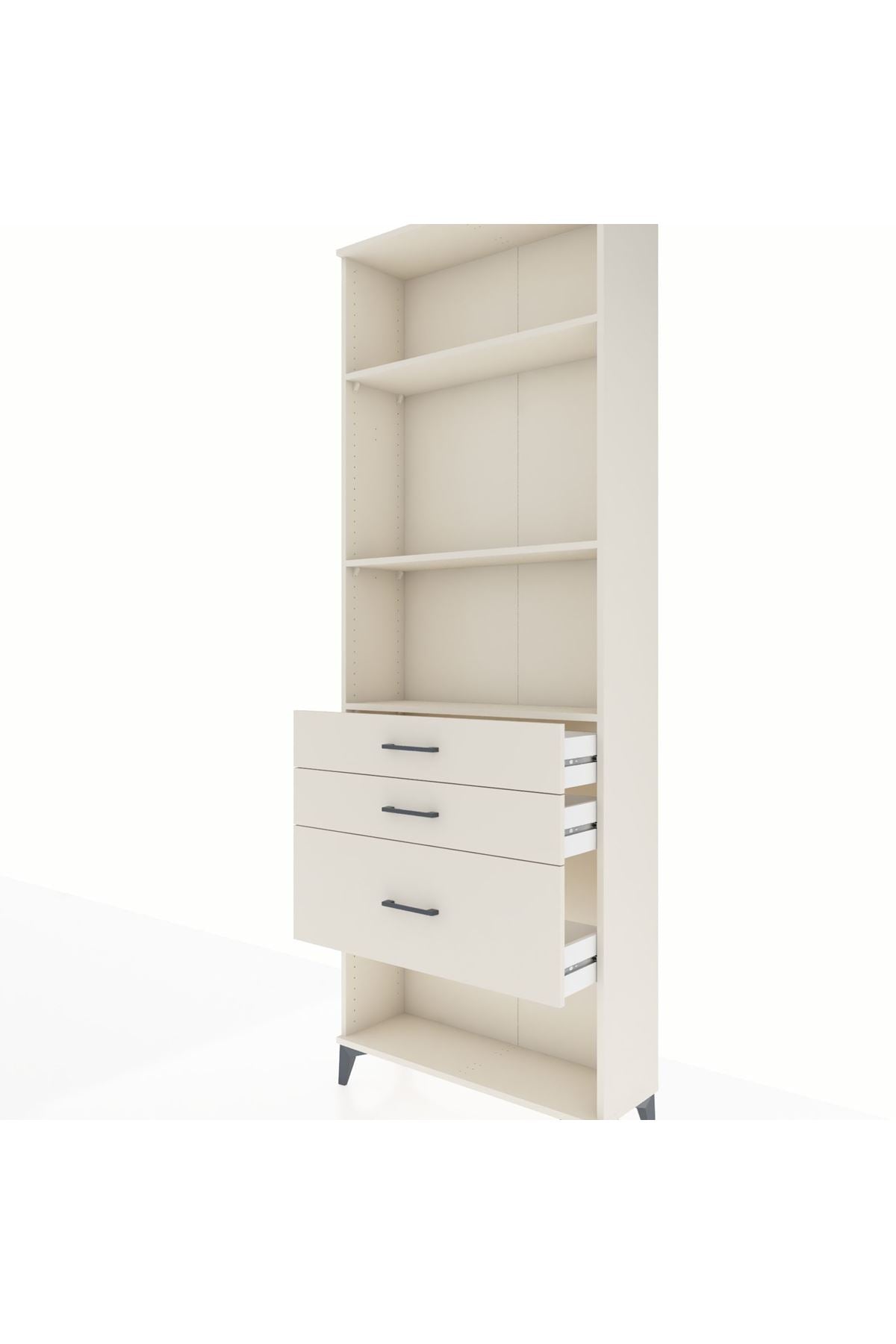 Arges Dolap 3 Raflı 3 Çekmeceli 88x30x243 Aytaşı-Aytaşı