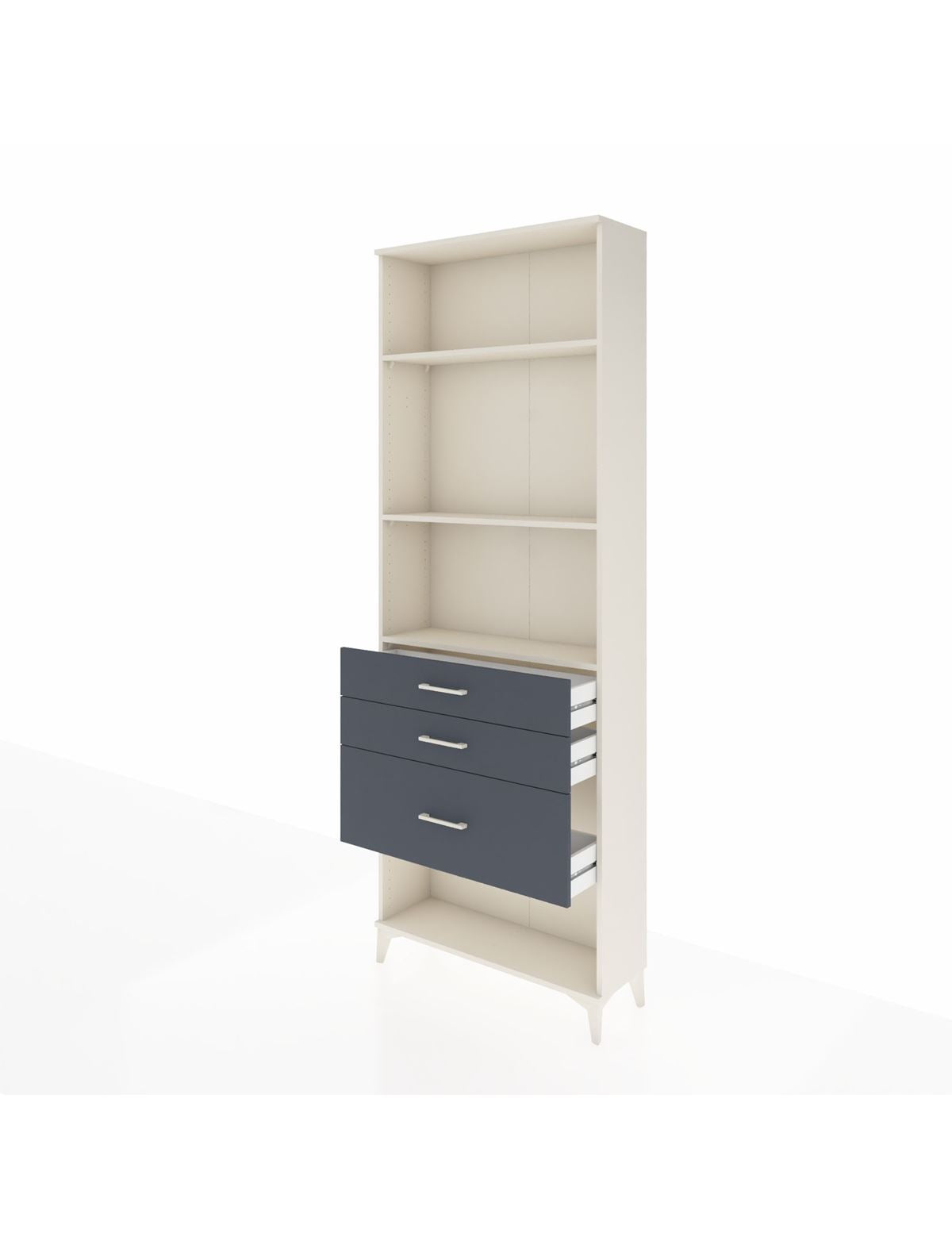 Arges Dolap 3 Raflı 3 Çekmeceli 88x30x243 - S33M042V2A
