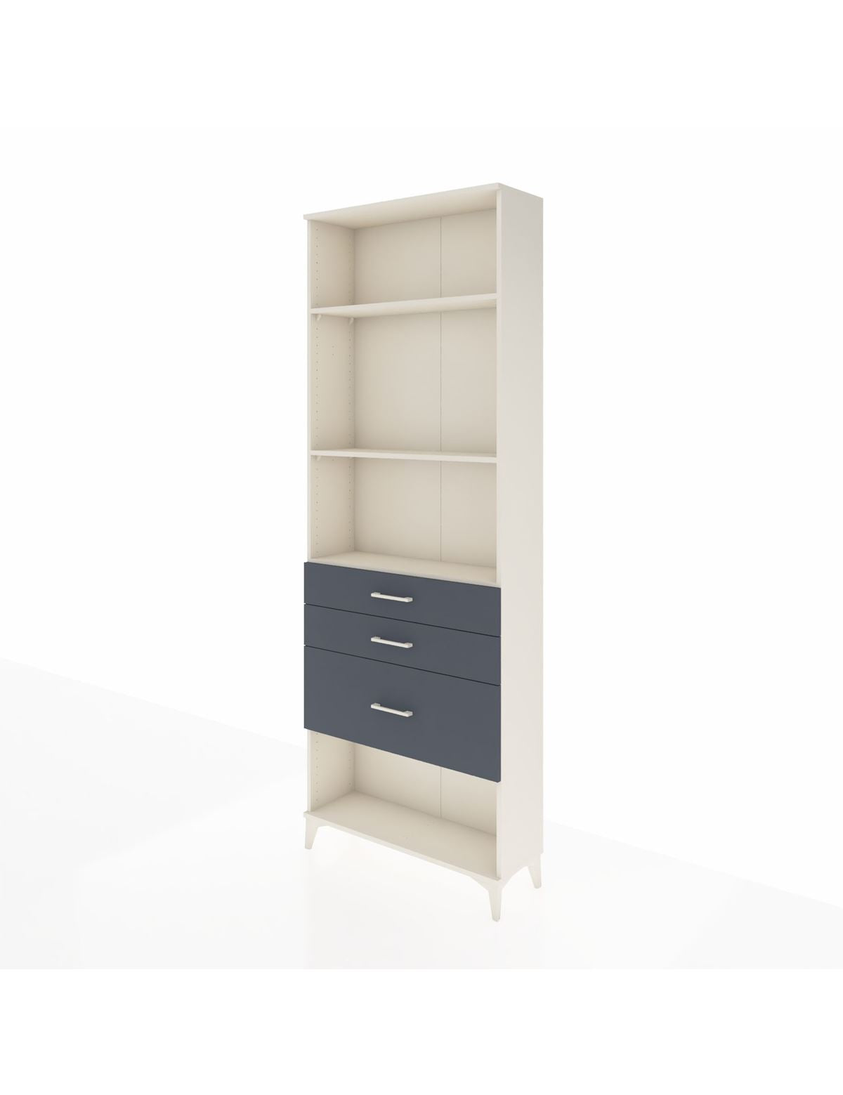 Arges Dolap 3 Raflı 3 Çekmeceli 88x30x243 - S33M042V2A