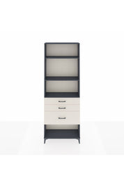 Arges Dolap 3 Raflı 3 Çekmeceli 88x30x243 Antrasit-Aytaşı