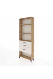 Arges Dolap 3 Raflı 3 Çekmeceli 88x30x243 Çam-Aytaşı