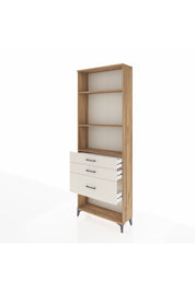 Arges Dolap 3 Raflı 3 Çekmeceli 88x30x243 Çam-Aytaşı