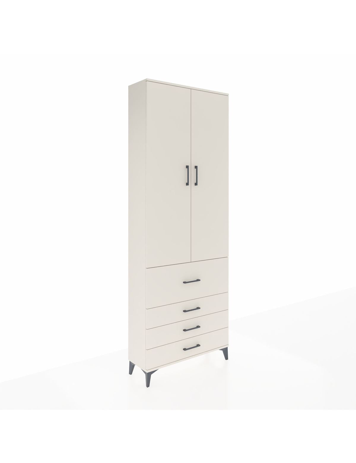 Arges Dolap 3 Raflı 4 Çekmeceli 2 Kapaklı 88x30x243 Aytaşı-Aytaşı