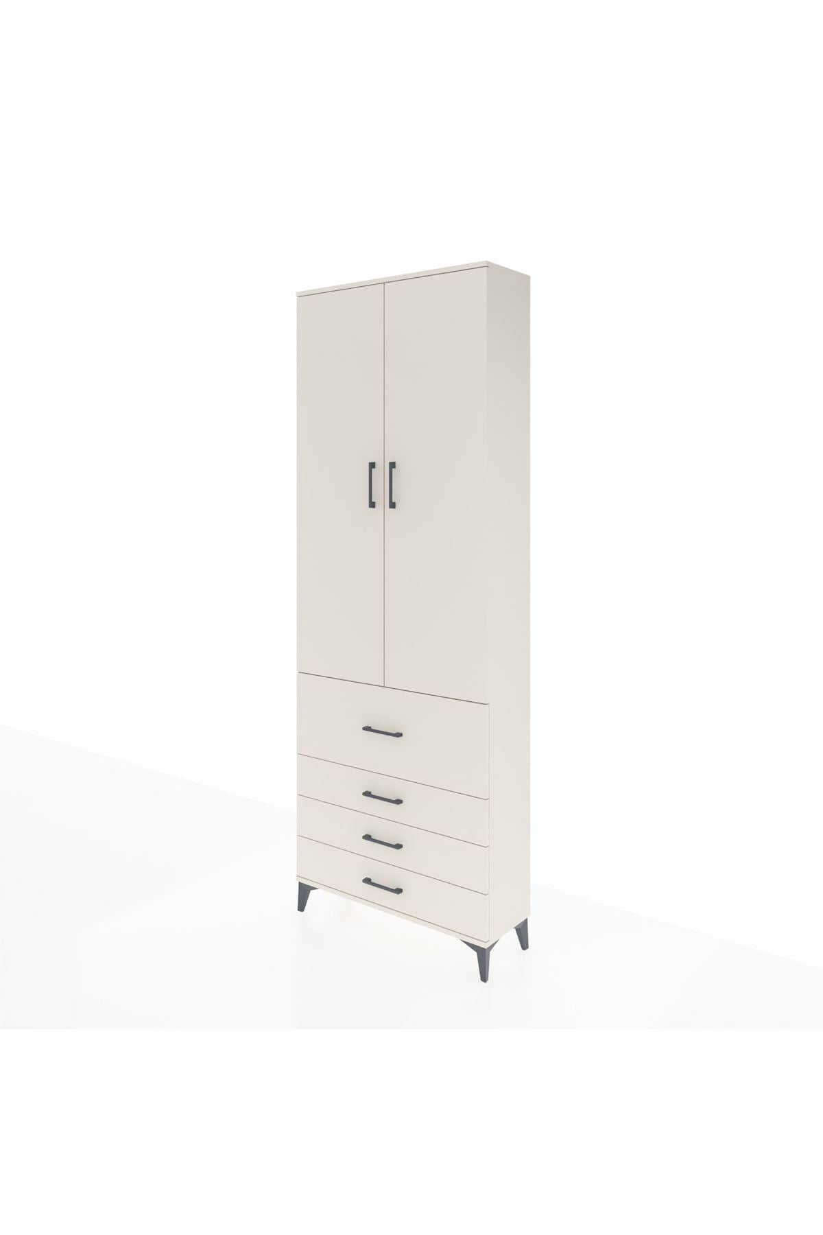 Arges Dolap 3 Raflı 4 Çekmeceli 2 Kapaklı 88x30x243 Aytaşı-Aytaşı