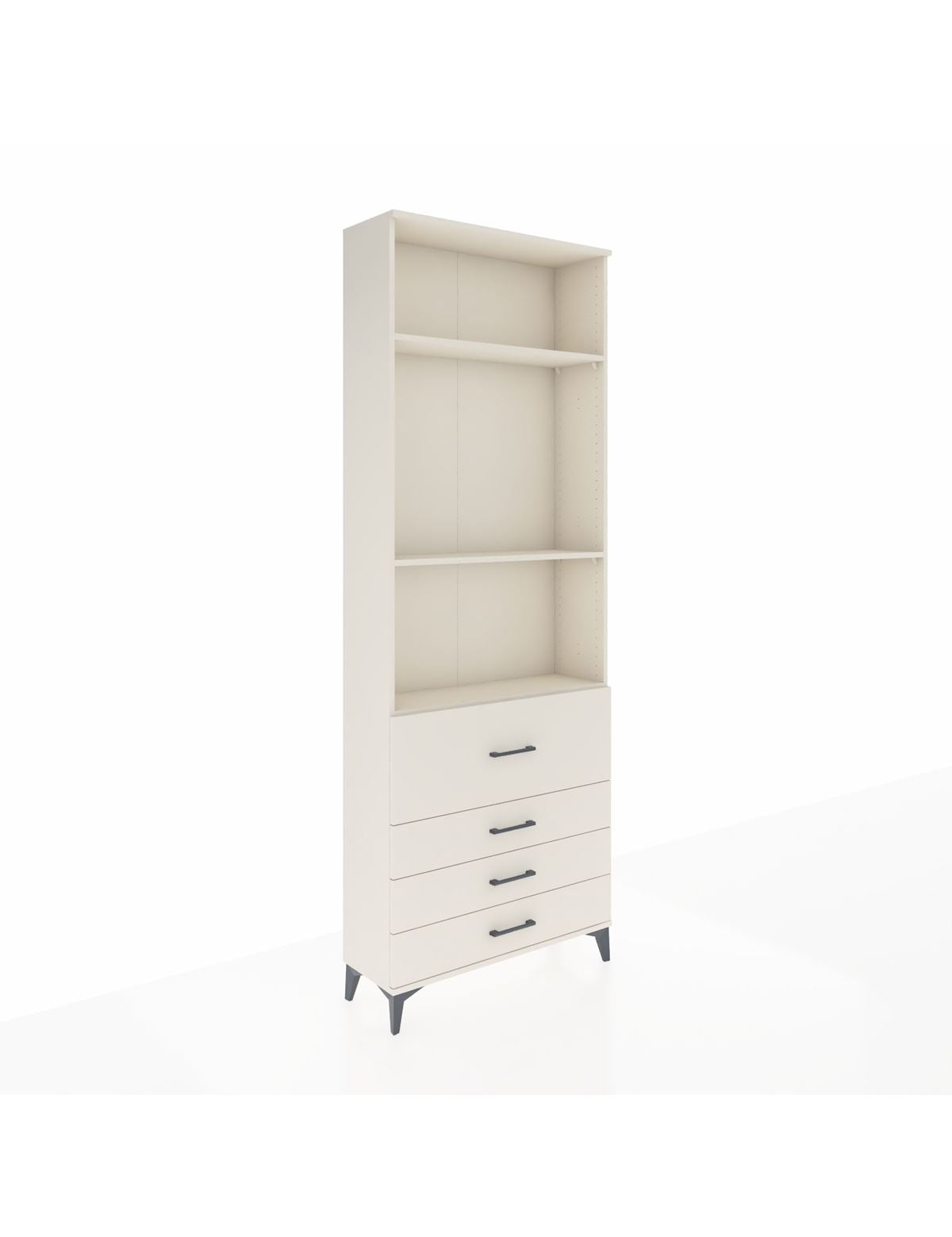 Arges Dolap 3 Raflı 4 Çekmeceli 88x30x243 Aytaşı-Aytaşı