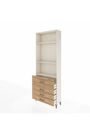 Arges Dolap 3 Raflı 4 Çekmeceli 88x30x243 Aytaşı-Çam