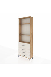 Arges Dolap 3 Raflı 4 Çekmeceli 88x30x243 Çam-Aytaşı