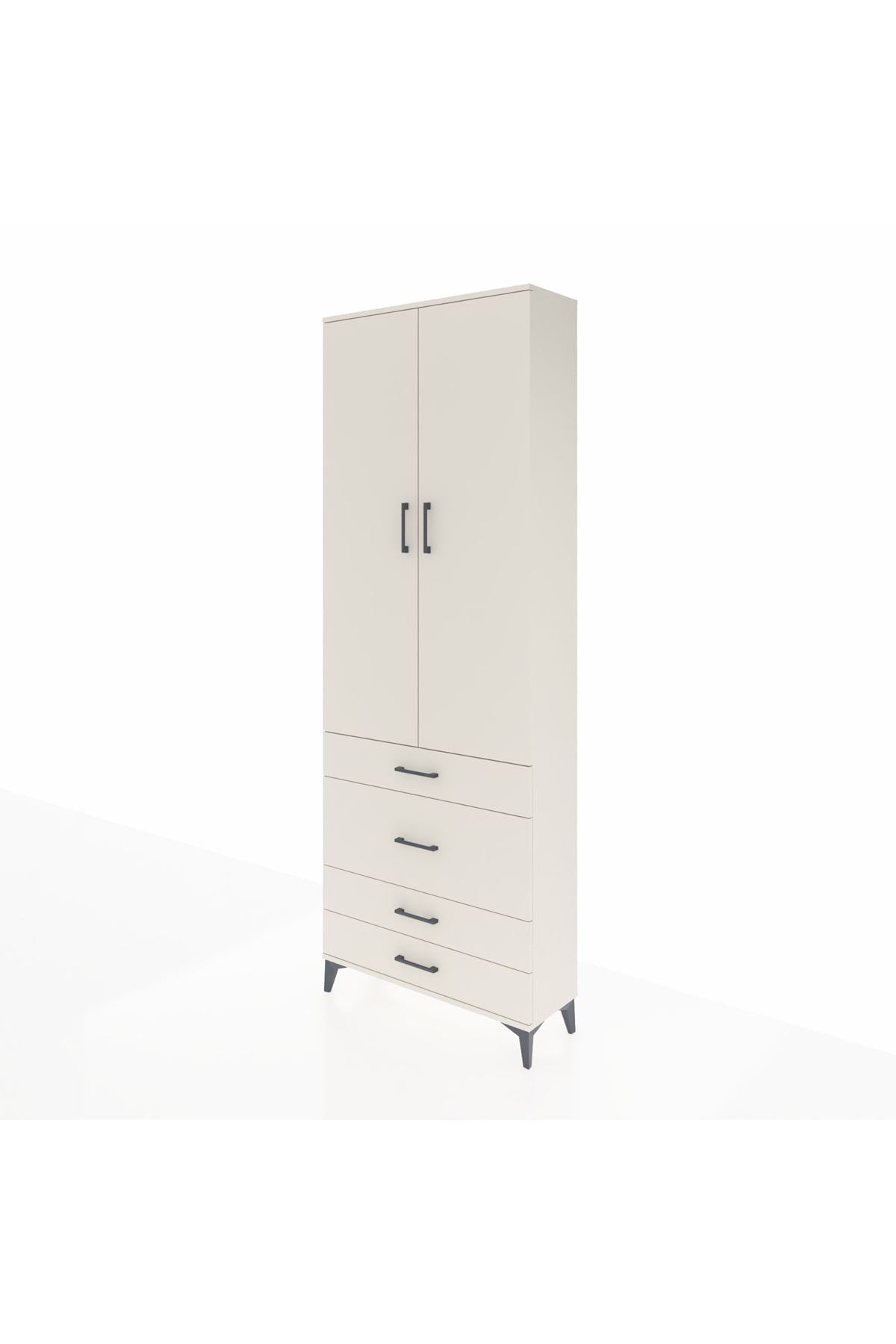 Arges Dolap 3 Raflı 4 Çekmeceli 2 Kapaklı 88x30x243 Aytaşı-Aytaşı