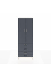 Arges Dolap 3 Raflı 4 Çekmeceli 2 Kapaklı 88x30x243 Aytaşı-Antrasit