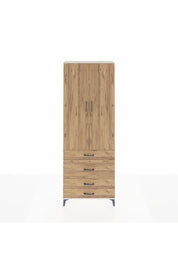 Arges Dolap 3 Raflı 4 Çekmeceli 2 Kapaklı 88x30x243 Aytaşı-Çam