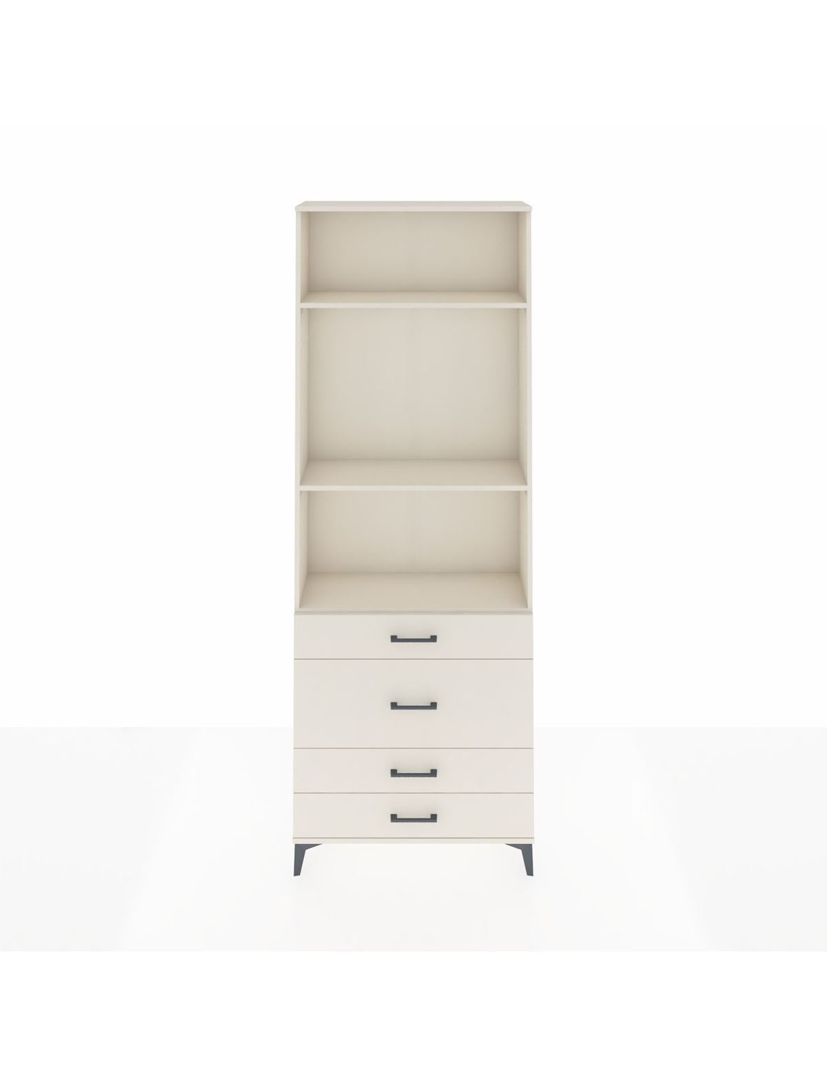 Arges Dolap 3 Raflı 4 Çekmeceli 88x30x243 Aytaşı-Aytaşı