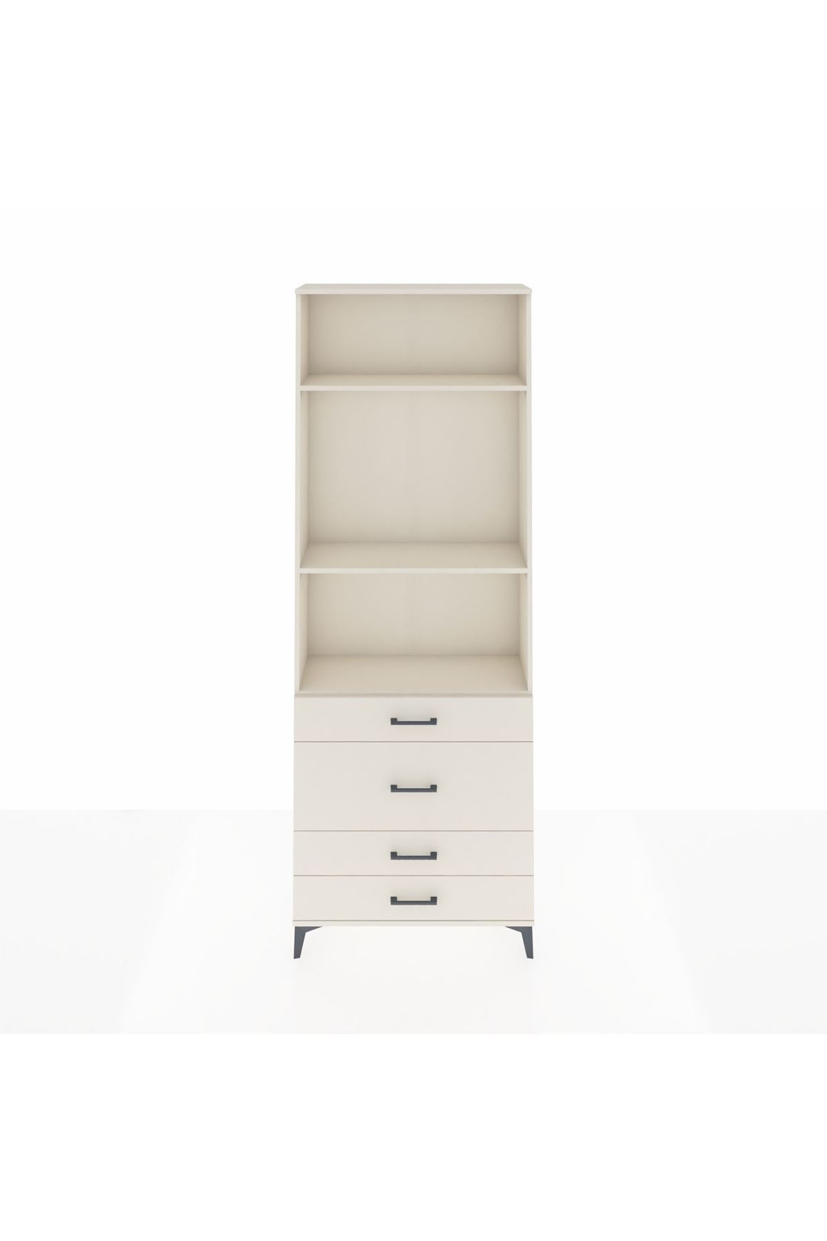 Arges Dolap 3 Raflı 4 Çekmeceli 88x30x243 Aytaşı-Aytaşı