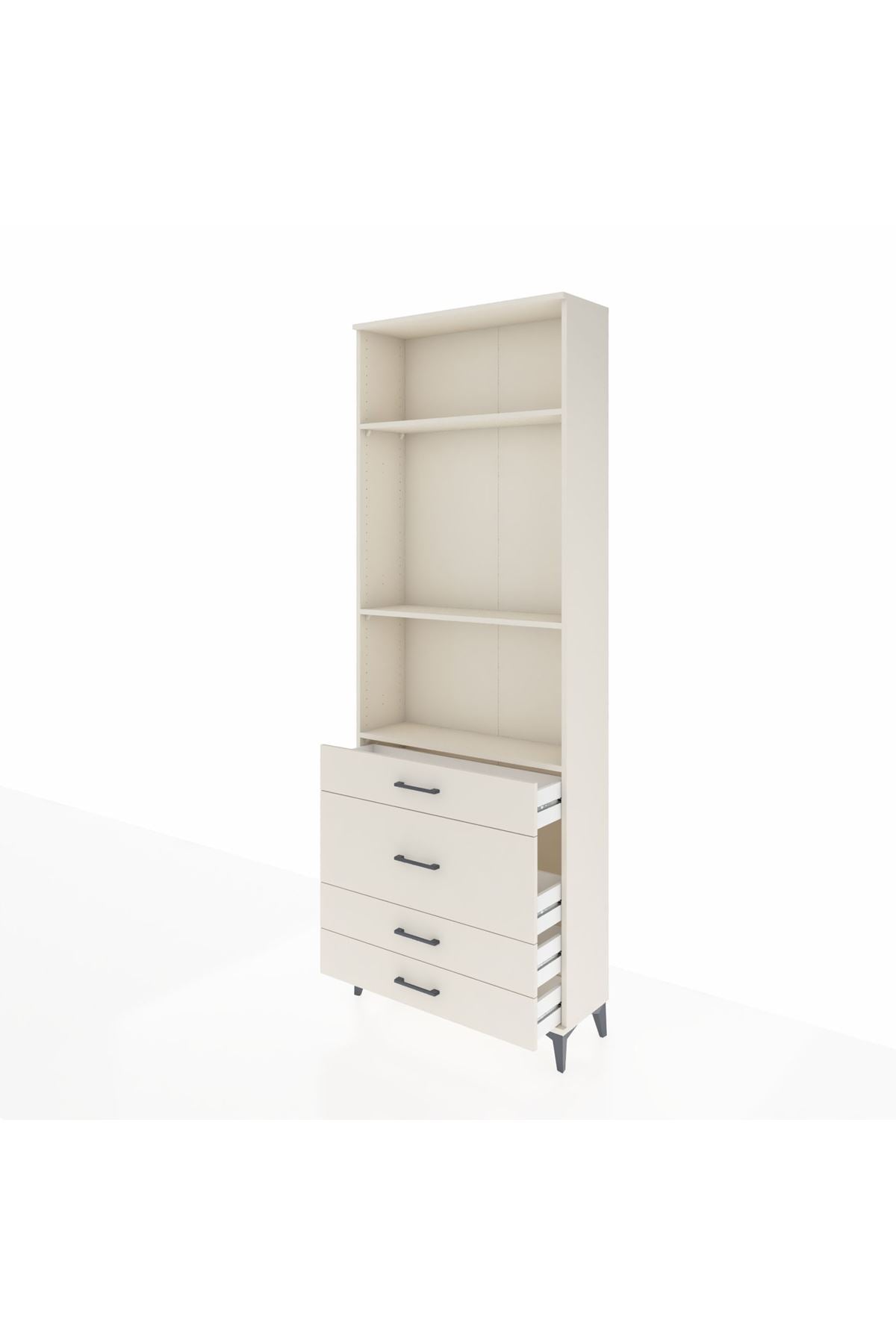 Arges Dolap 3 Raflı 4 Çekmeceli 88x30x243 Aytaşı-Aytaşı