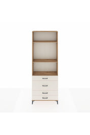 Arges Dolap 3 Raflı 4 Çekmeceli 88x30x243 Çam-Aytaşı