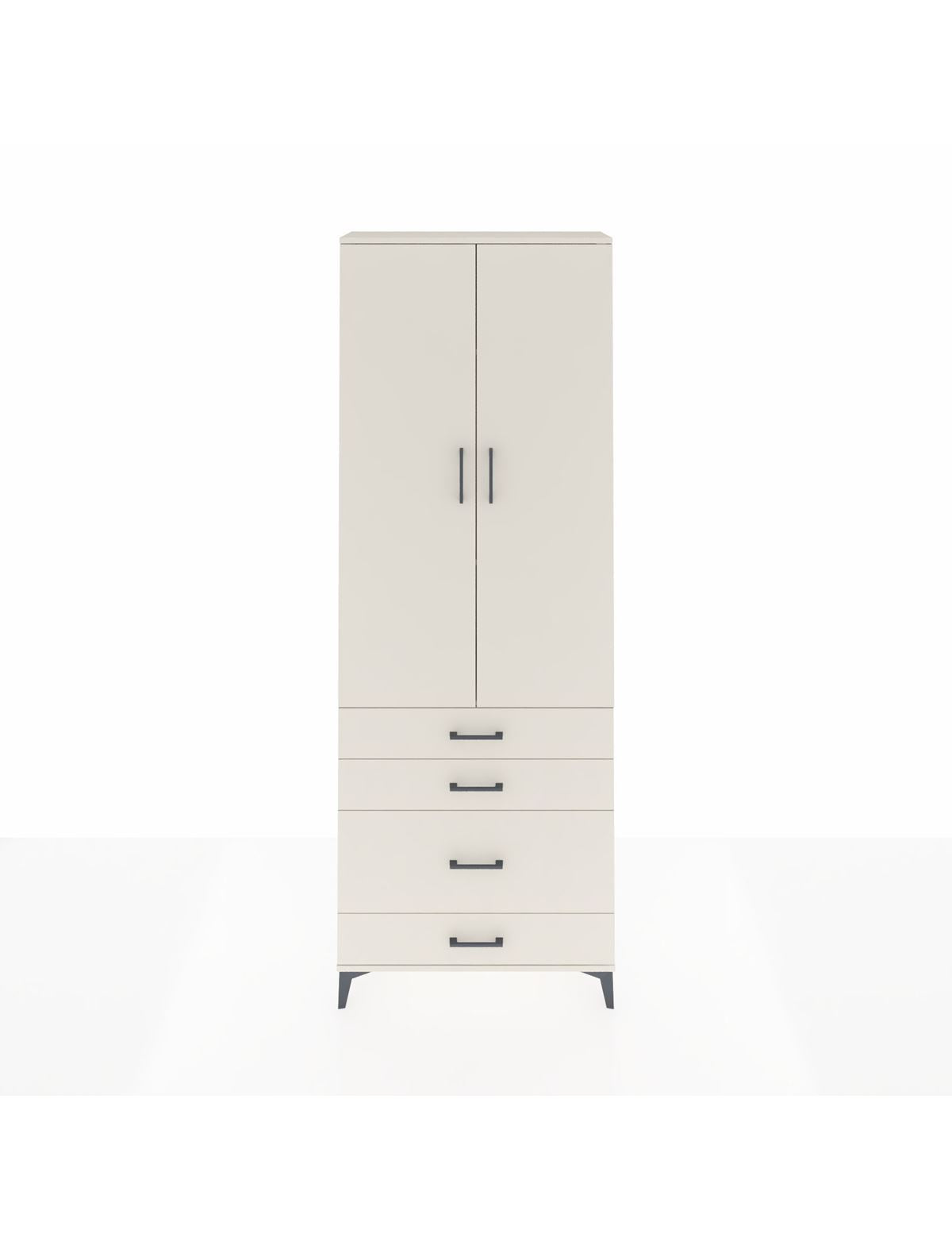 Arges Dolap 3 Raflı 4 Çekmeceli 2 Kapaklı 88x30x243 Aytaşı-Aytaşı