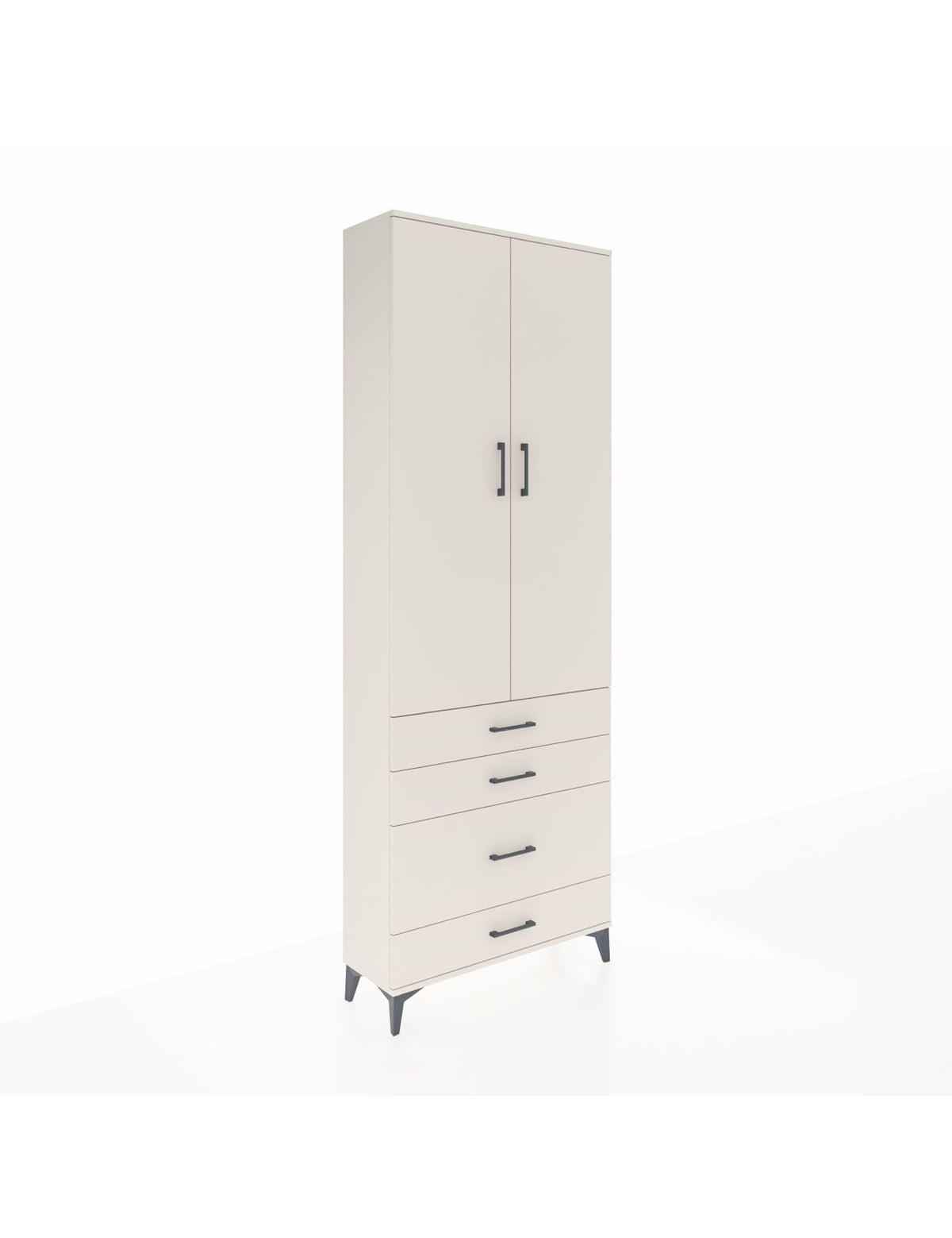 Arges Dolap 3 Raflı 4 Çekmeceli 2 Kapaklı 88x30x243 Aytaşı-Aytaşı