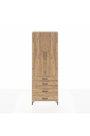 Arges Dolap 3 Raflı 4 Çekmeceli 2 Kapaklı 88x30x243 Aytaşı-Çam