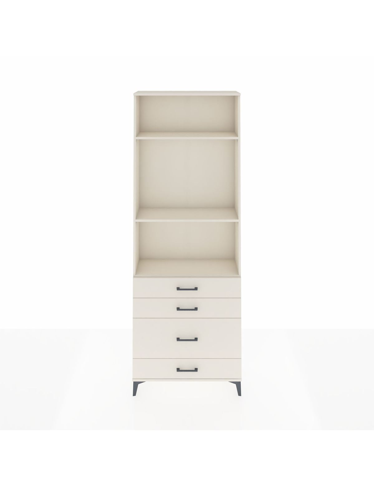 Arges Dolap 3 Raflı 4 Çekmeceli 88x30x243 Aytaşı-Aytaşı