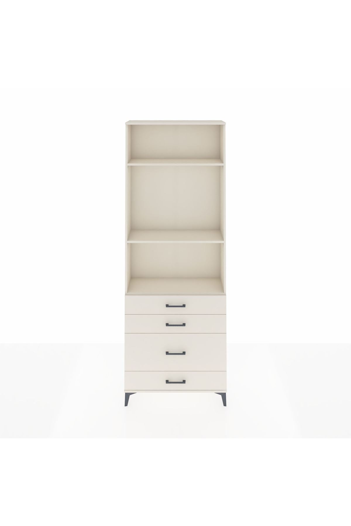 Arges Dolap 3 Raflı 4 Çekmeceli 88x30x243 Aytaşı-Aytaşı