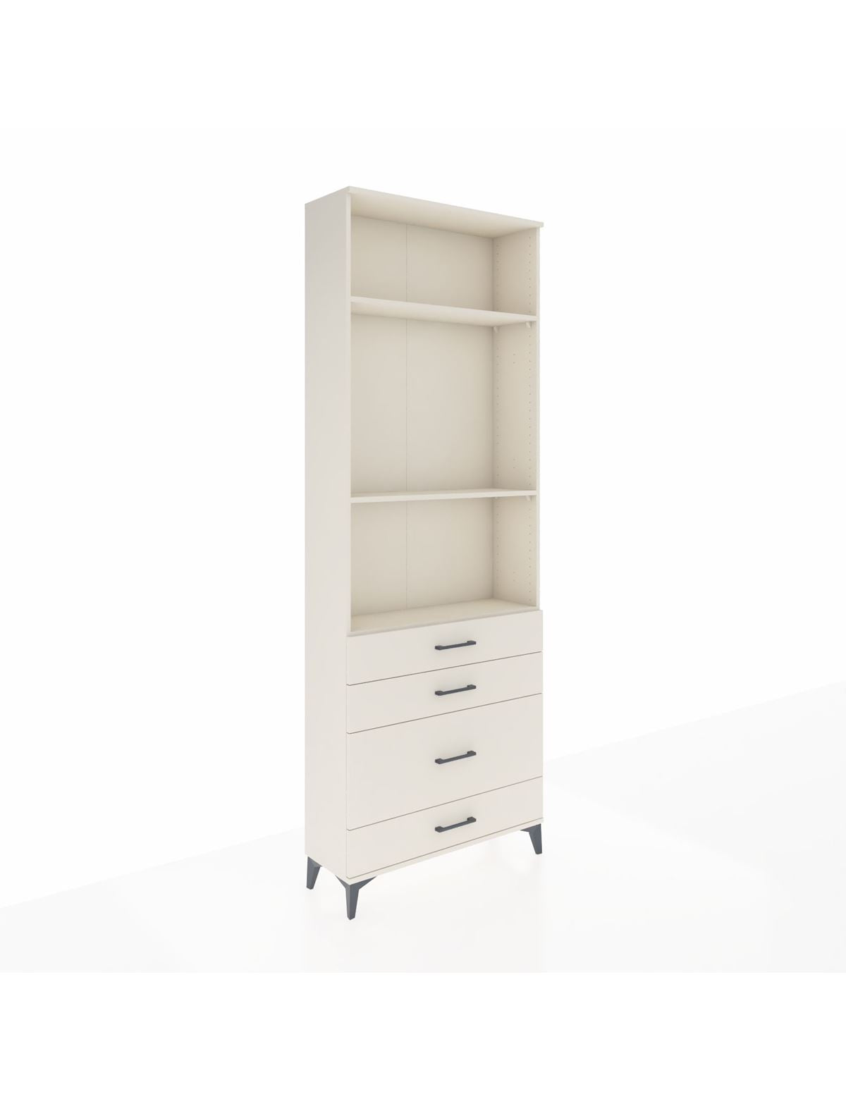 Arges Dolap 3 Raflı 4 Çekmeceli 88x30x243 Aytaşı-Aytaşı