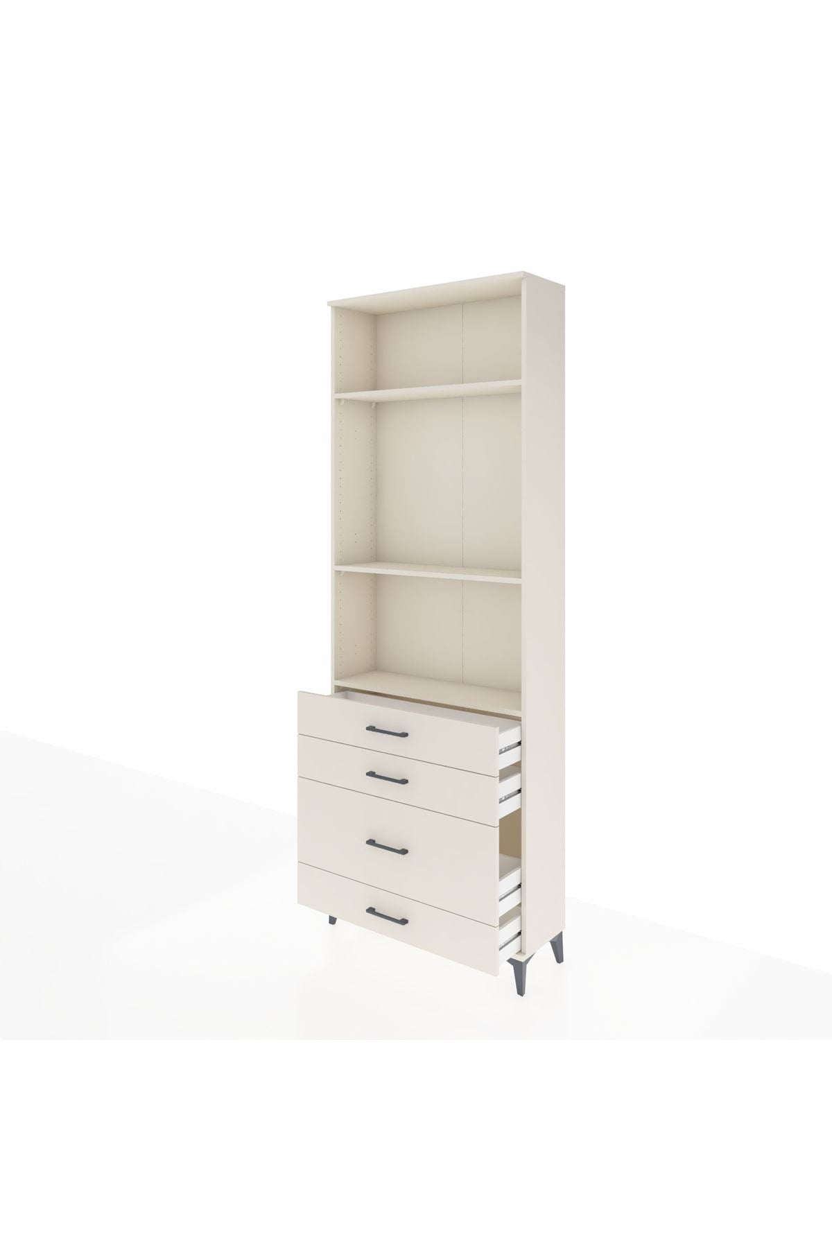 Arges Dolap 3 Raflı 4 Çekmeceli 88x30x243 Aytaşı-Aytaşı